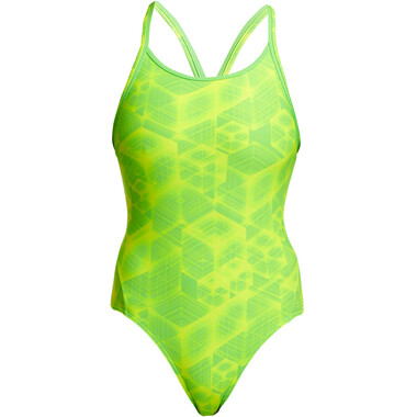 FUNKITA DIAMOND BACK NEON ORBITER Women's Swimsuit (One Piece) Yellow/Green 2020 0
